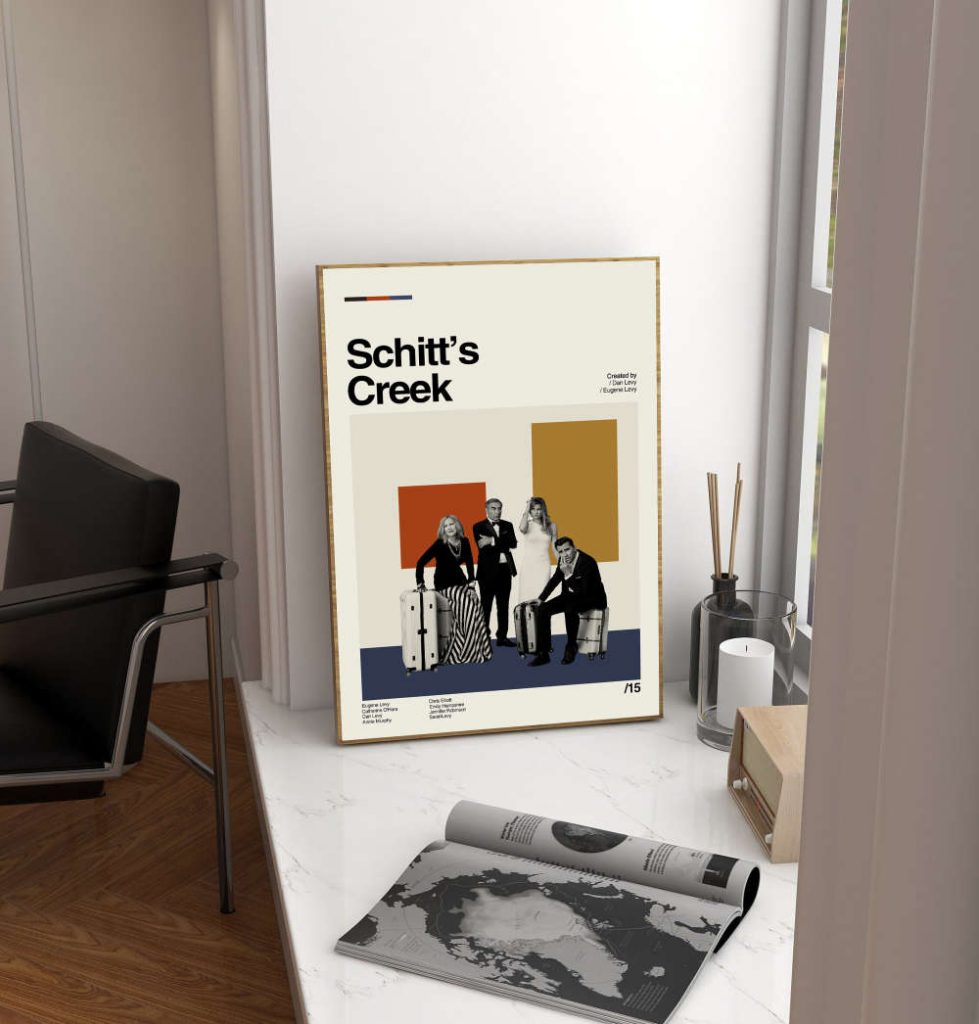 Schitt'S Creek Poster For Home Decor Gift - Dan Levy Film - Minimalist Poster For Home Decor Gift - Retro Poster For Home Decor Gift - Vintage Inspired - Midcentury Art - Wall Decor - Gifts For Him 6