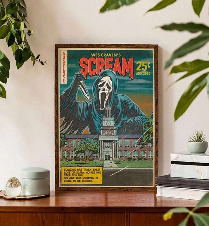 Scream Ghostface Poster For Home Decor Gift, Ghostface Vintage Poster For Home Decor Gift 2