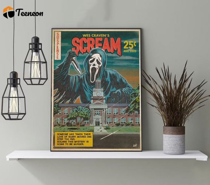 Scream Ghostface Poster For Home Decor Gift, Ghostface Vintage Poster For Home Decor Gift 1