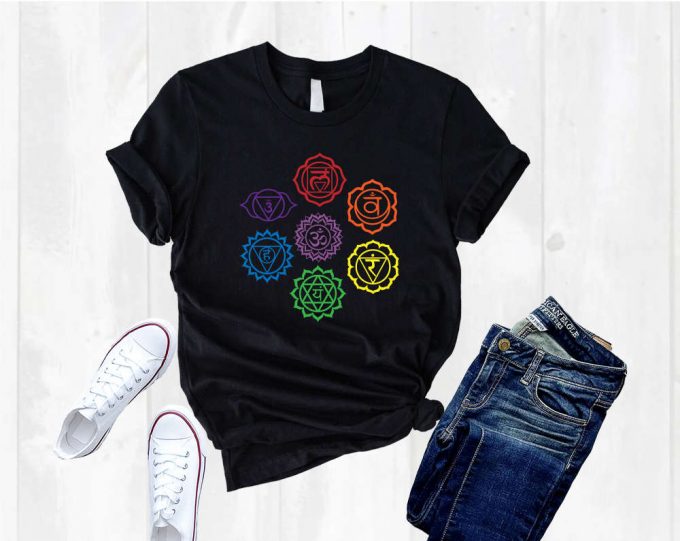 Seven Chakras Shirt - Spiritual Yoga Class &Amp; Meditation Teacher T-Shirt 2