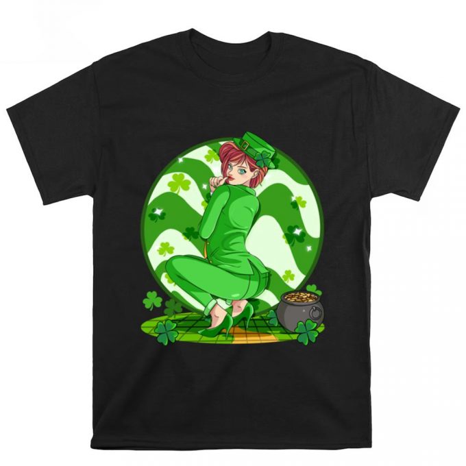 Sexy Leprechaun Girl St Patricks Day Irish Lass Pride T Shirt 2