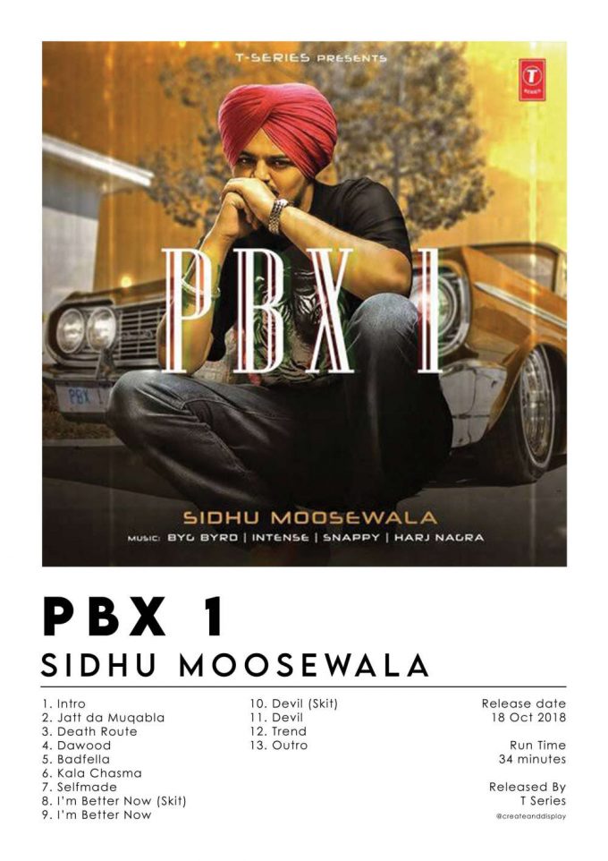 Sidhu Moosewala Album Poster For Home Decor Gift 2