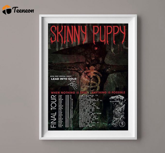 Skinny Puppy Band Final Tour 2023 Poster For Home Decor Gift 1