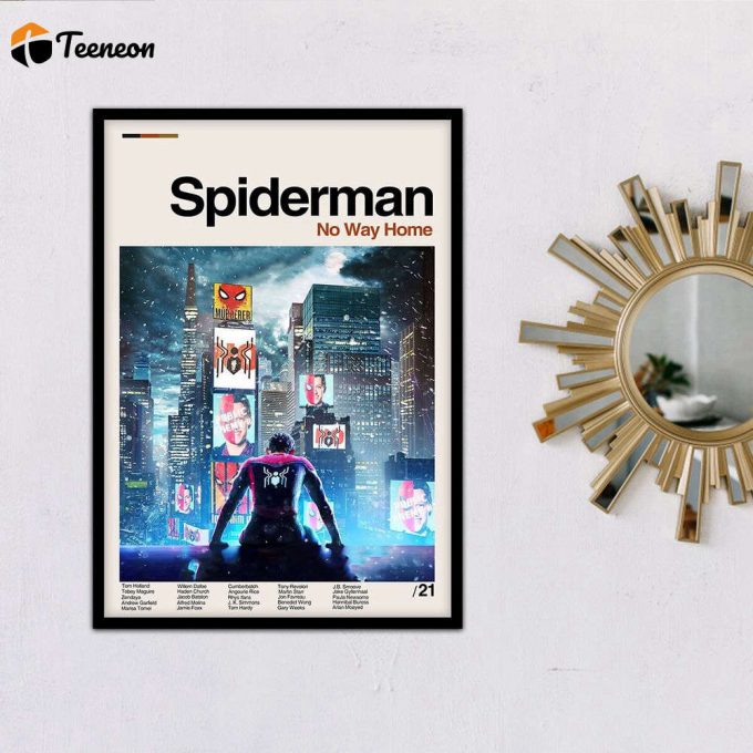 Spider Man No Way Home Poster For Home Decor Gift, Retro Movie Poster For Home Decor Gift 1