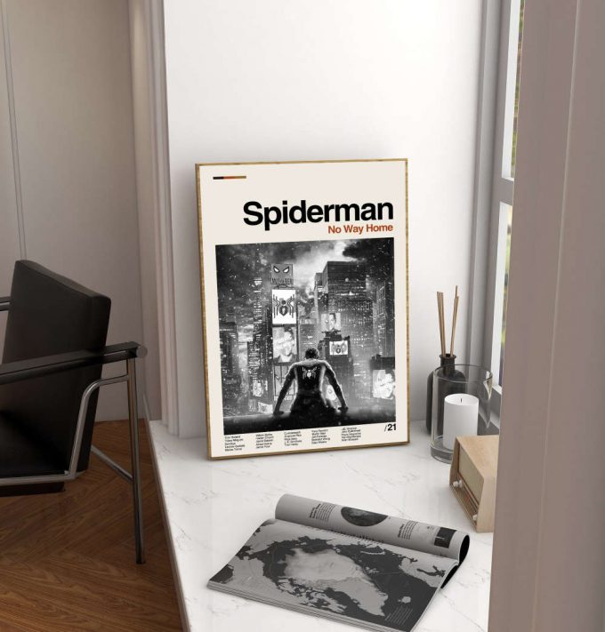 Spiderman Movie - No Way Home Film - Classic Poster For Home Decor Gift - Retro Poster For Home Decor Gifts - Minimal Movie Art - Modern Vintage - Move Gifts - Favorite Movie 2