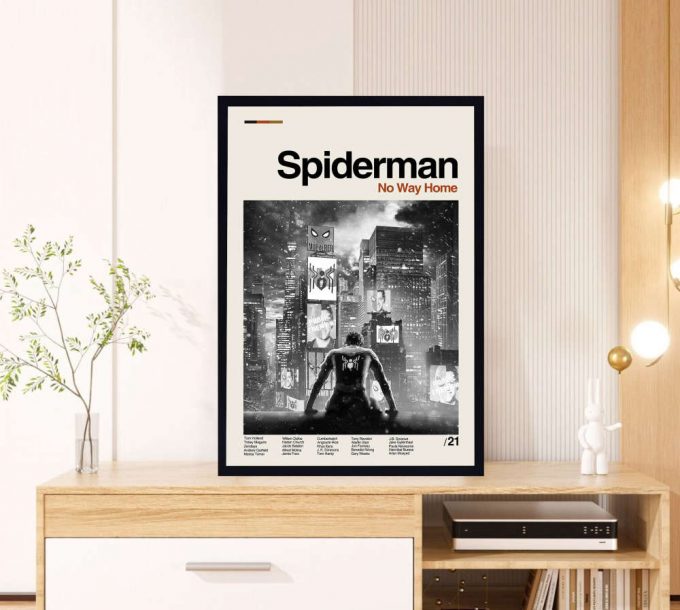 Spiderman Movie - No Way Home Film - Classic Poster For Home Decor Gift - Retro Poster For Home Decor Gifts - Minimal Movie Art - Modern Vintage - Move Gifts - Favorite Movie 3