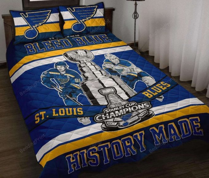 St Louis Blues History Made Duvet Bedding Set Gift For Fans - Perfect Gift For Fans 1