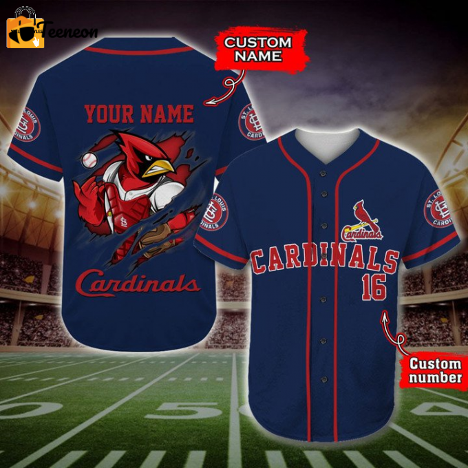 St Louis Cardinals Mascots Mlb Baseball Jersey 1
