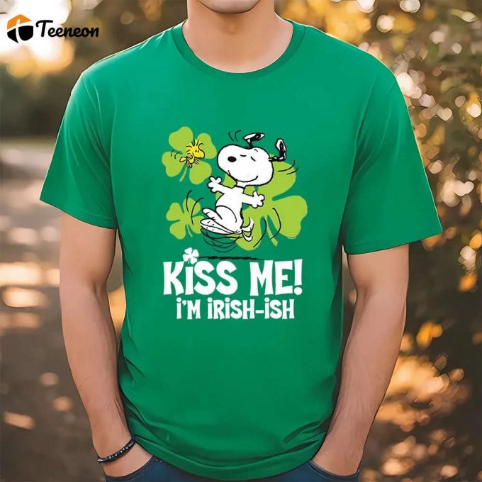 St Patrick Day Peanuts Snoopy St Patricks Irishish T Shirt 1