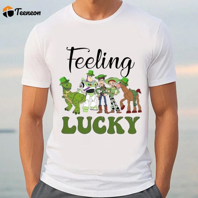 St Patrick’s Day Disney Toy Story Feeling Lucky T Shirt 1