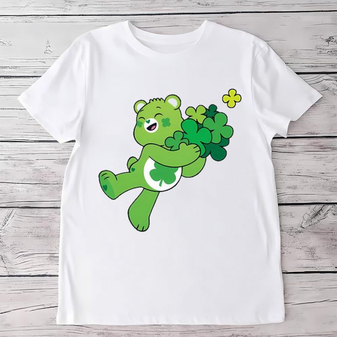 St Patrick’s Day Good Luck By Care Bear T Shirt 2