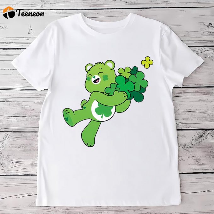 St Patrick’s Day Good Luck By Care Bear T Shirt 1