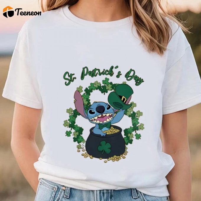 St Patricks Day Patricks Day Gift Stitch T-T Shirts 1