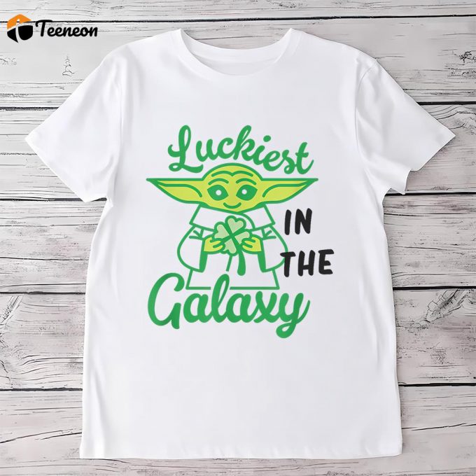 Star Wars The Mandalorian St. Patrick’s Day Lucky Grogu T Shirt 1