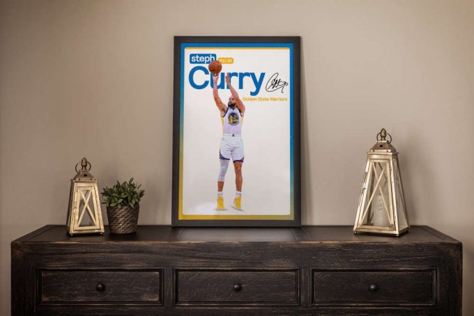 Steph Curry Poster, Golden State Warriors, Basketball Gifts, Sports Poster, Basketball Player Poster, Basketball Wall Art 2