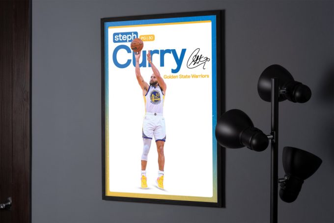 Steph Curry Poster, Golden State Warriors, Basketball Gifts, Sports Poster, Basketball Player Poster, Basketball Wall Art 5