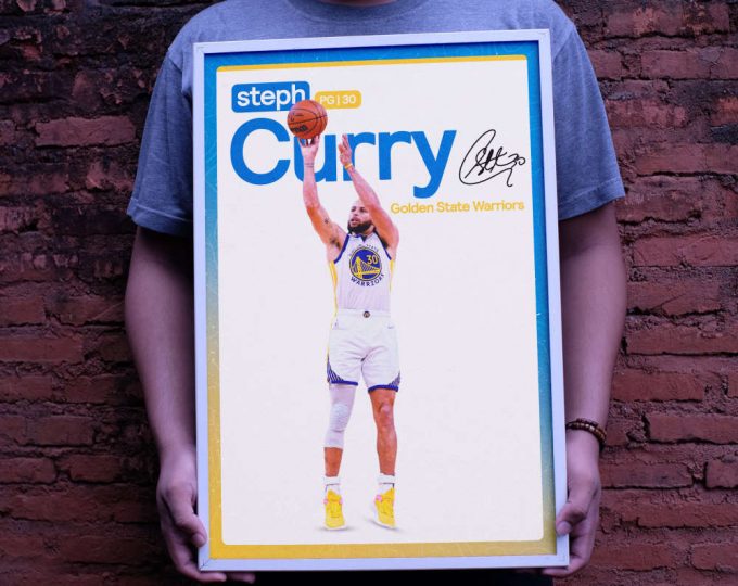 Steph Curry Poster, Golden State Warriors, Basketball Gifts, Sports Poster, Basketball Player Poster, Basketball Wall Art 6