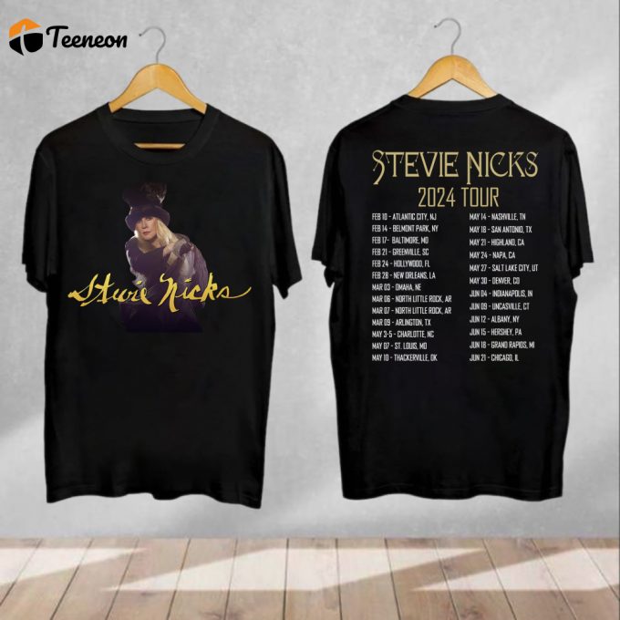 Stevie Nicks Tour 2024 T-Shirt: Vintage Concert Shirt &Amp;Amp; Fan Gift 1