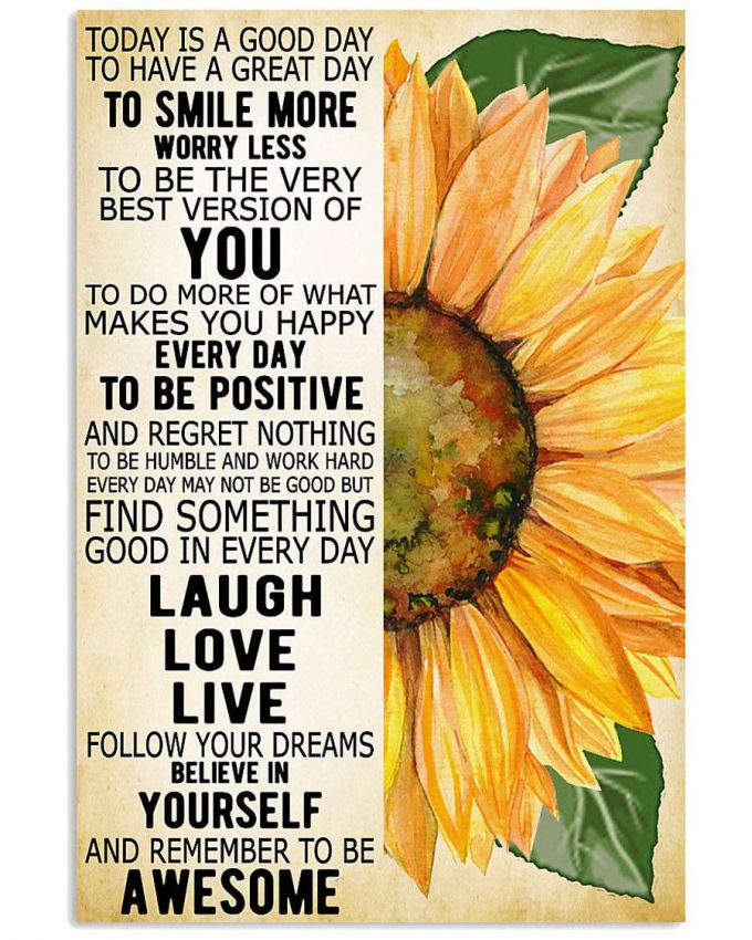 Sunflower Poster For Home Decor Gift &Amp; Canvas - Va02 2