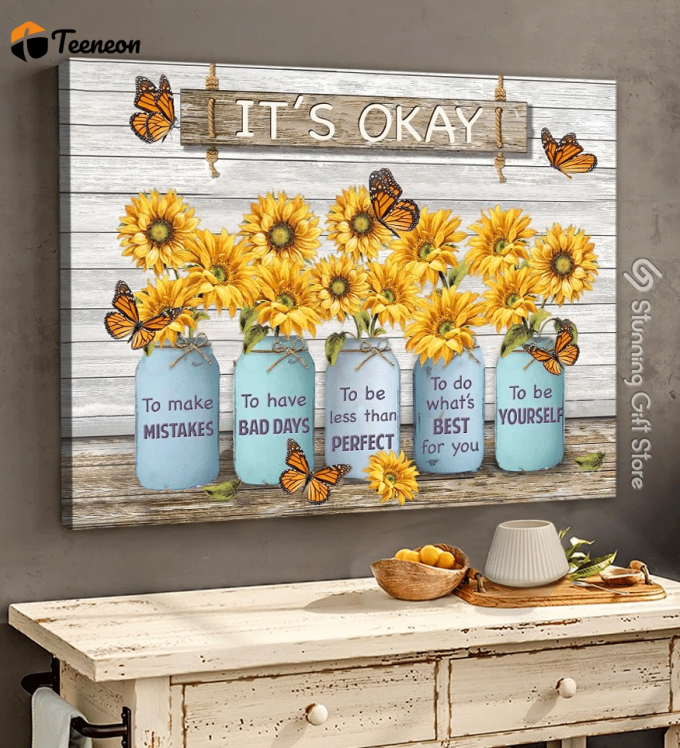 Sunflower Poster For Home Decor Gift &Amp;Amp; Canvas - Va1 1
