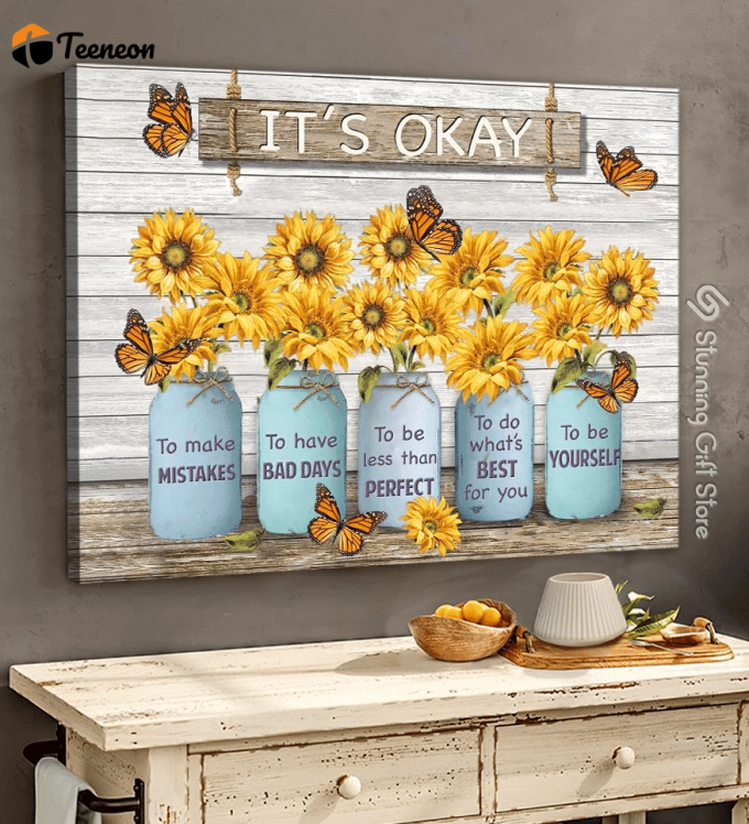 Sunflower Poster For Home Decor Gift &Amp;Amp; Canvas Vh-Tm 1