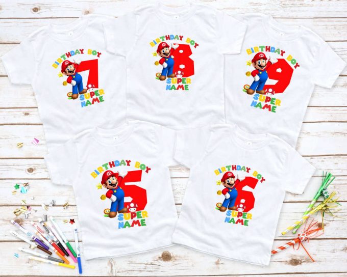 Super Birthday Boy Shirt, Personalize Super Name Family Shirts, Custom Super Kids Shirt, Super Boy Family Tee, Birthday Boy Custom Design 3