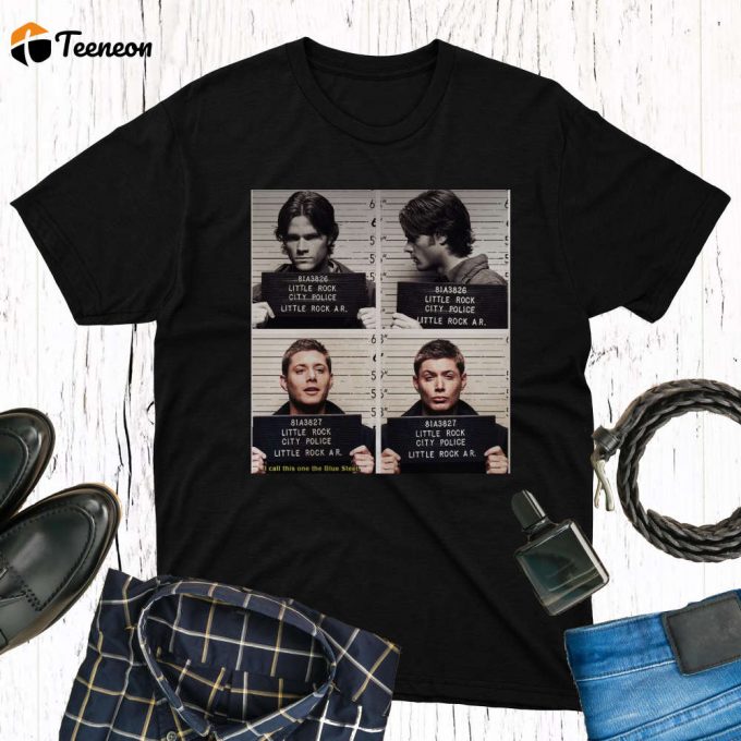 Supernatural Mugshot T-Shirt: Vintage Fan Shirt For Men &Amp;Amp; Women Perfect Gift 1