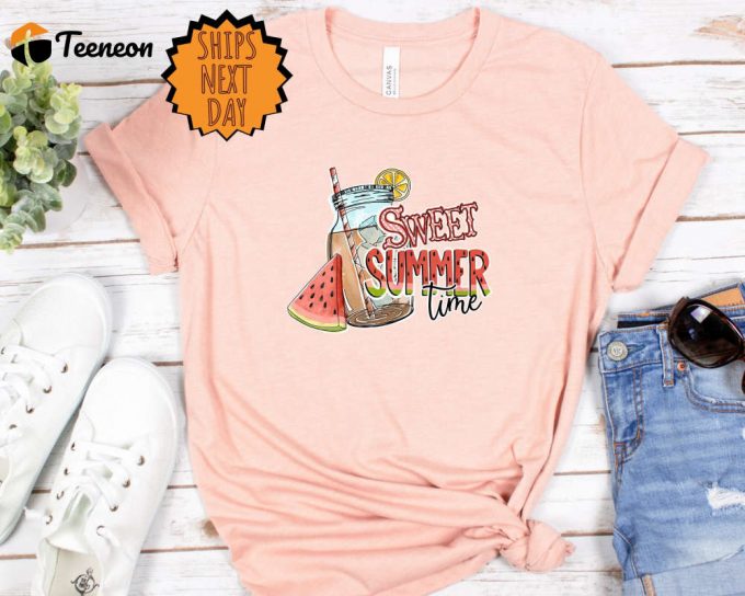 Sweet Summer Time Shirt, Summer Vibes Shirt, Hello Summer Shirt, Beach Vacation Shirt, Watermelon Shirt,Sweet Summer Shirt,Summer Gift Shirt 1