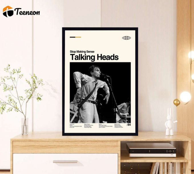 Talking Heads Poster For Home Decor Gift - Stop Making Sense Film - Retro Movie Poster For Home Decor Gift - Minimalist Art - Vintage Poster For Home Decor Gift - Modern Art - Wall Decor - Home Decor 1