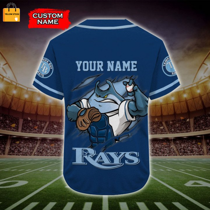 Tampa Bay Rays Mascots Mlb Baseball Jersey 4