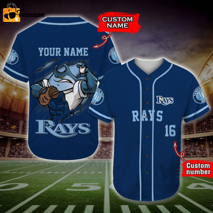Tampa Bay Rays Mascots Mlb Baseball Jersey 1