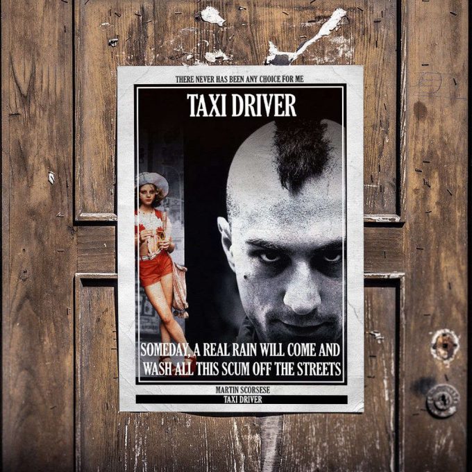 Taxi Driver Cult Film Poster For Home Decor Gift 2