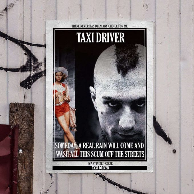 Taxi Driver Cult Film Poster For Home Decor Gift 4