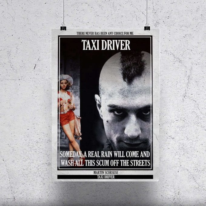 Taxi Driver Cult Film Poster For Home Decor Gift 6