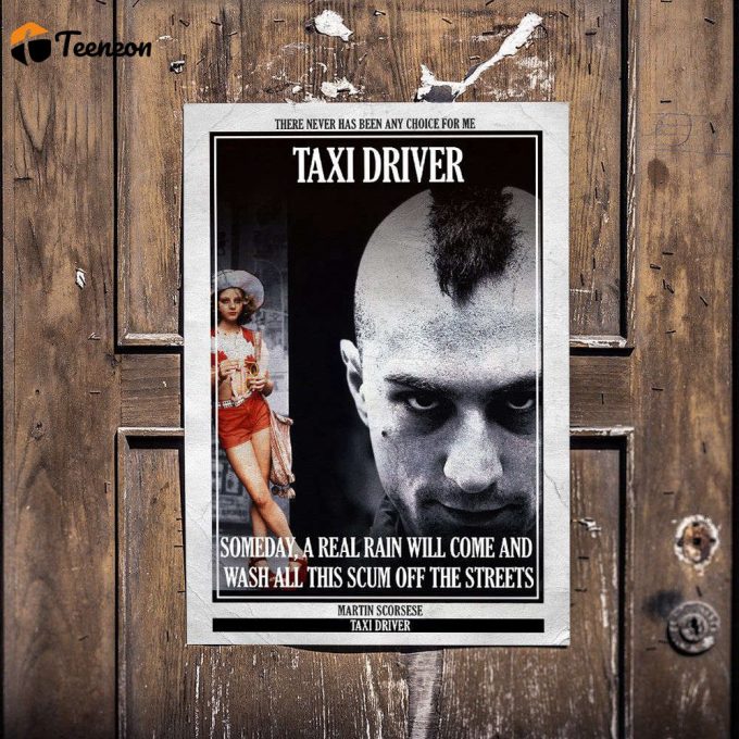 Taxi Driver Cult Film Poster For Home Decor Gift 1