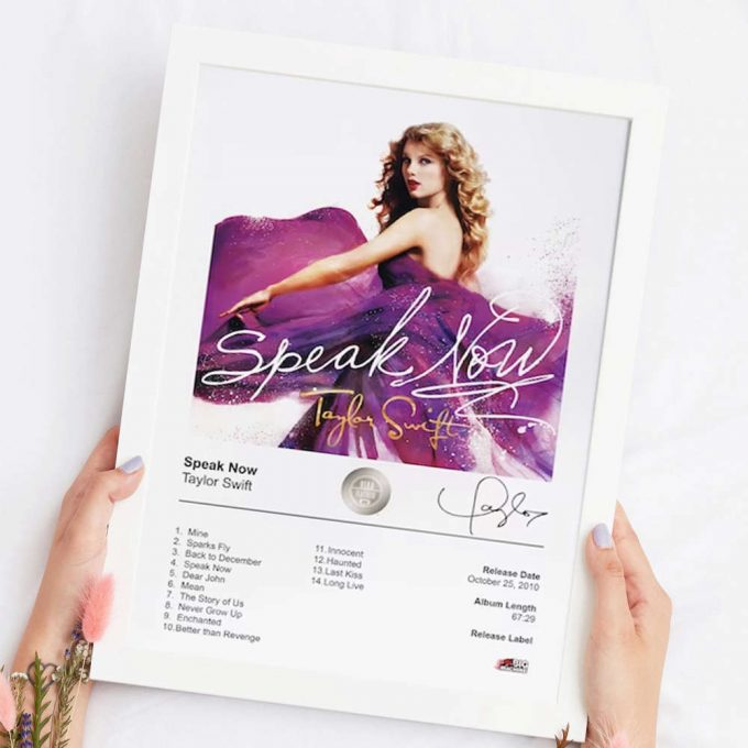 Taylor Poster For Home Decor Gift, Album Cover Poster For Home Decor Gift, Speak Now Album Cover Poster For Home Decor Gift 3