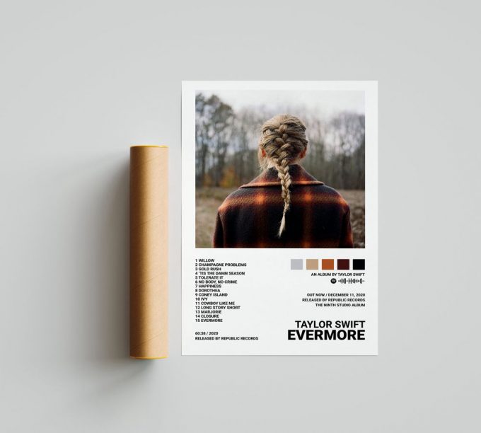 Taylor Poster For Home Decor Gifts / Evermore Poster For Home Decor Gift / Album Cover Poster For Home Decor Gift 2