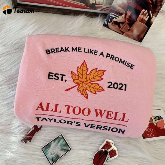 Taylor Swifts All Too Well Embroidered Sweatshirt 1