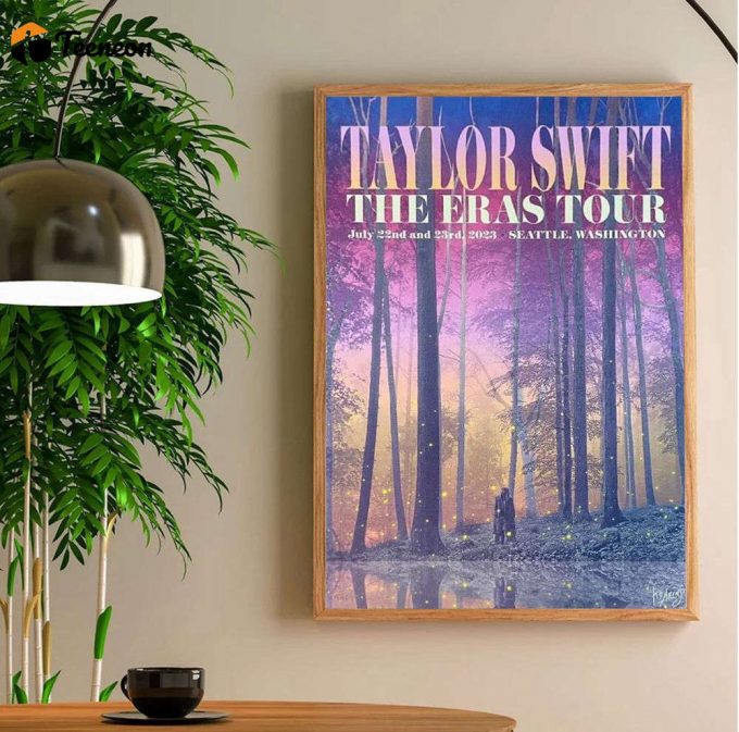 Taylor The Eras Tour Seattle Washington Poster For Home Decor Gift 1