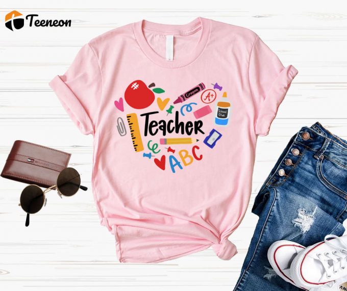 Show Your Appreciation With A Heart Teacher Shirt - Perfect For Back To School Or Teachers Day 1