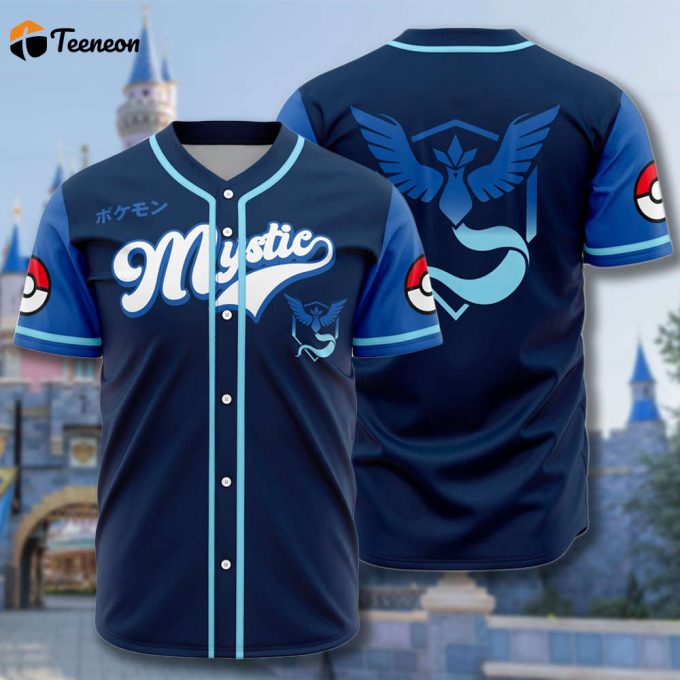 Custom Team Blue Baseball Jersey - Japanese Animated Shirt &Amp;Amp; Gift 1