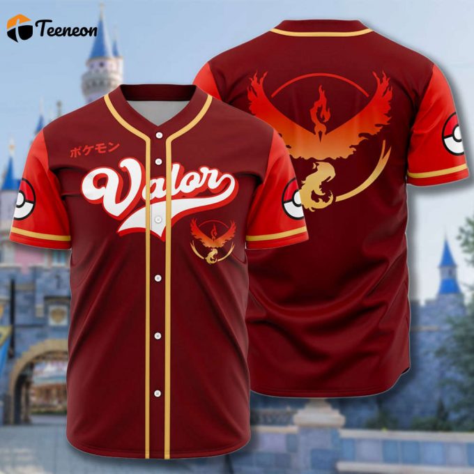 Custom Team Hero Baseball Jersey: Japanese Anime Shirt Personalized Name Jersey &Amp;Amp; Unique Animation Gift 1