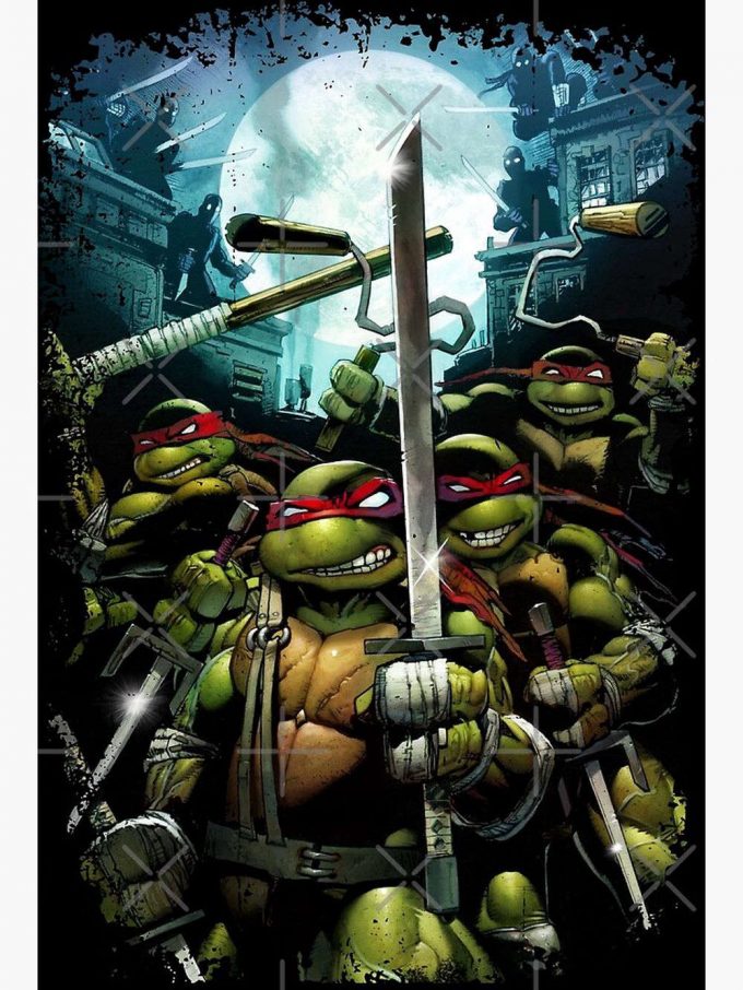 Teenage Mutant Ninja Turtles - Tmnt Retro Premium Matte Vertical Poster For Home Decor Gift 2