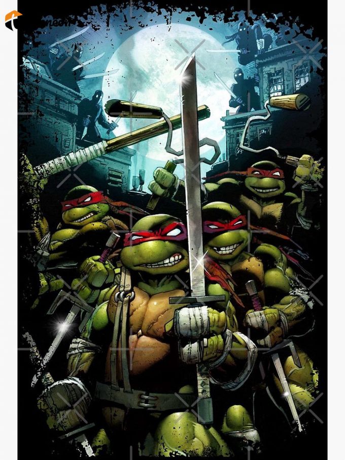 Teenage Mutant Ninja Turtles - Tmnt Retro Premium Matte Vertical Poster For Home Decor Gift 1