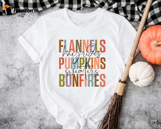 Cozy Thanksgiving Shirt: Family Dinner Tee Flannels &Amp;Amp; Bonfires - Embrace Autumn Season 1