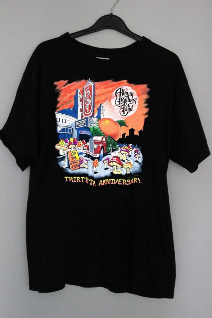 Allman Brothers 30Th Anniversary Tour 1999 T-Shirt: Classic 90S Tee 10