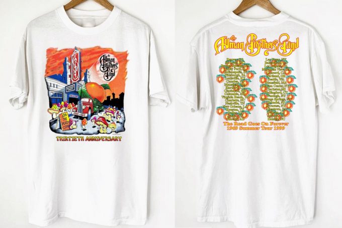 Allman Brothers 30Th Anniversary Tour 1999 T-Shirt: Classic 90S Tee 4
