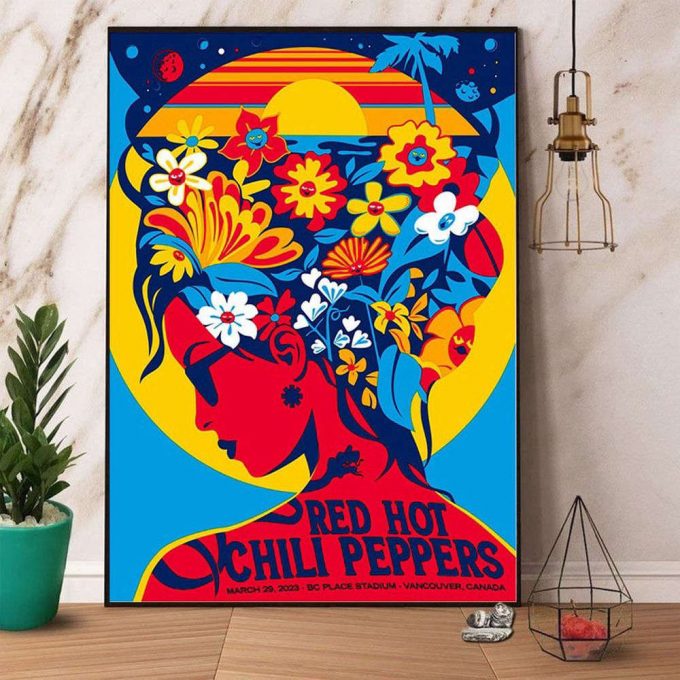 The Band 2023 North America Tour Poster For Home Decor Gift Red Hot Chili Peppers Poster For Home Decor Gift 2