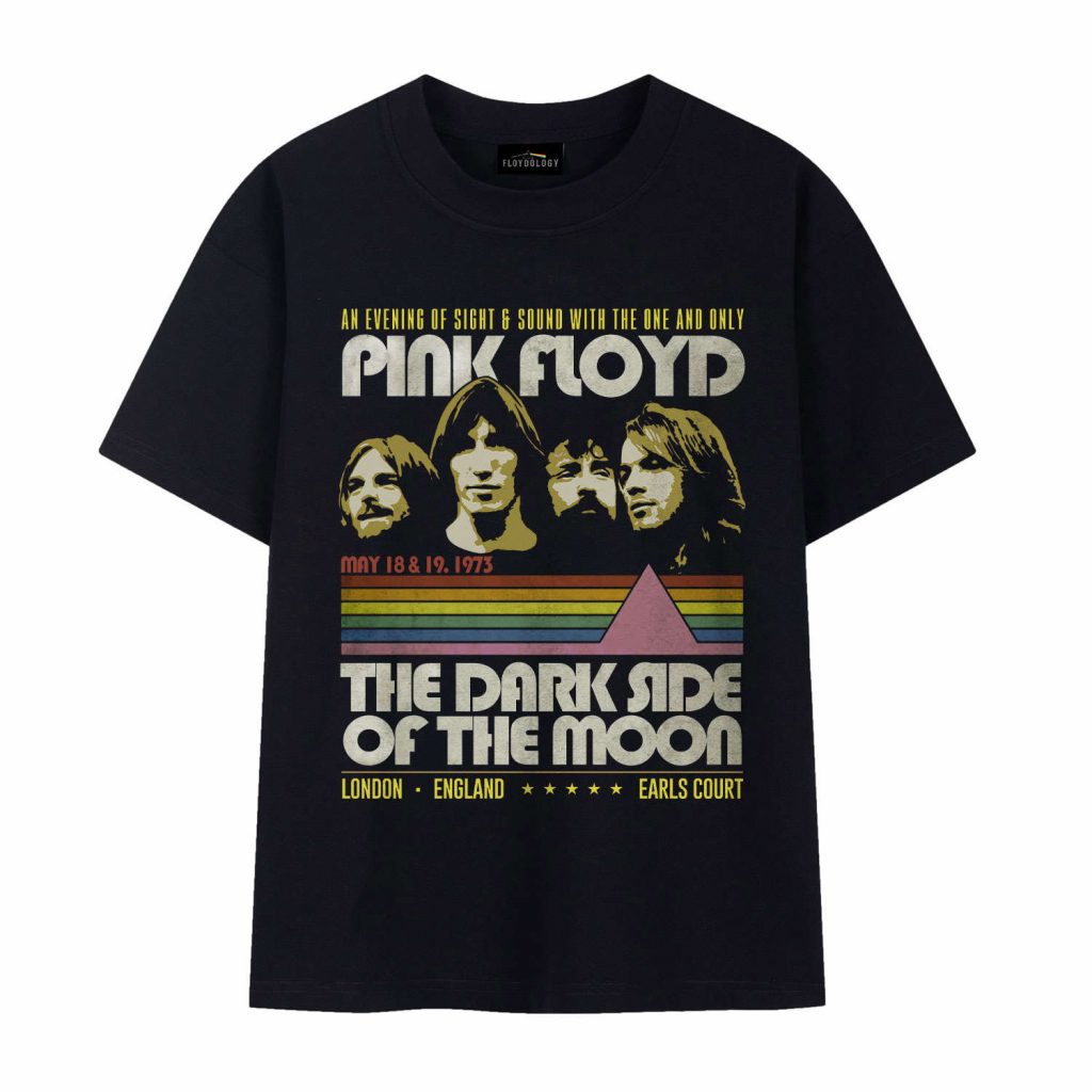 The Dark Side Of The Moon May 1973 Concert Earl Court London Tour Pink Floyd Shirt 8