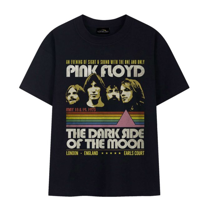 The Dark Side Of The Moon May 1973 Concert Earl Court London Tour Pink Floyd Shirt 2